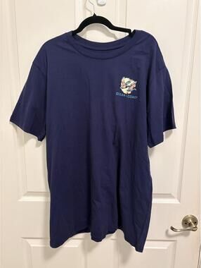 Ocean + Coast 2XL Navy Blue Cotton T-Shirt with Duck Graphic